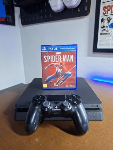 PlayStation 4 Slim 500GB + Spider Man | Controle Original