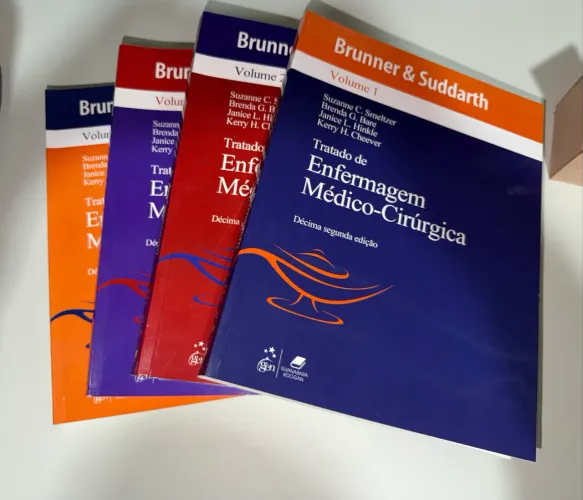 Box Brunner Tratado Enfermagem Médico Cirurgico, 12º edição 4 volumes