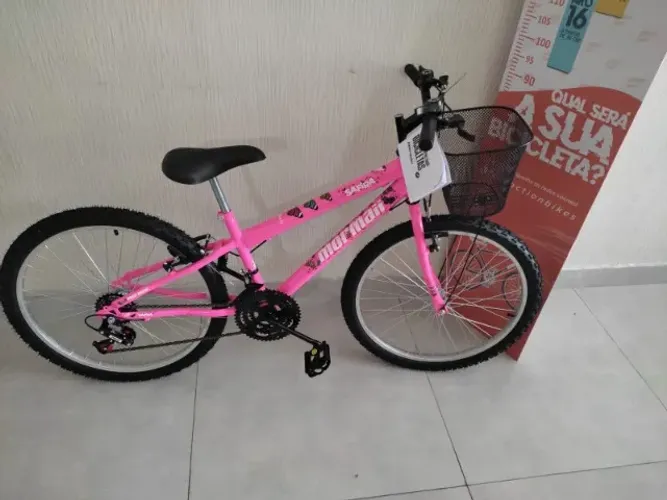 BICICLETA ARO 24 COM CESTINHA