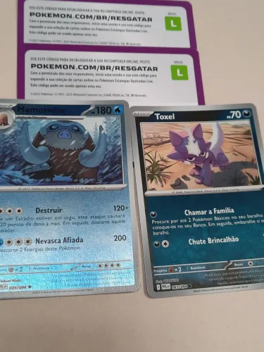 Brinquedos cartinhas de Pokemon 
