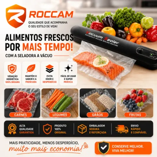 Seladora A Vácuo NOVA Elétrica Embaladora Alimentos Automática Alinee 110V