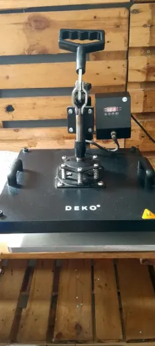 1 Prensa plana térmica Deko 38x38  2 Prensa térmica cilíndrica sublimática