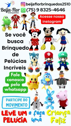 Leve um brinquedo de pelúcia e faça uma criança feliz
