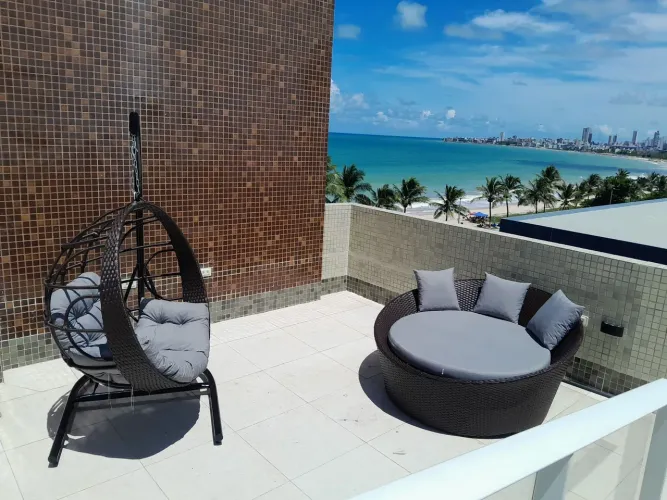Flat beira mar intermares, piscina 