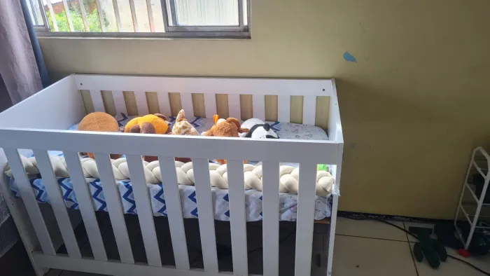Berço Infantil Branco - Usado, em Bom Estado