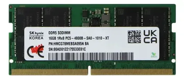 Memória RAM para notebook DDR5 16gb