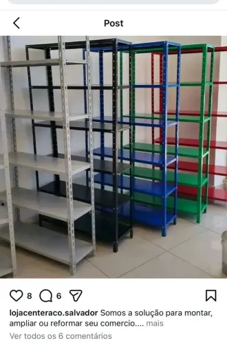 O REY DAS ESTANTES EM ACO NOVAS *