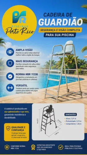 CADEIRA GUARDIÃ PARA PISCINA