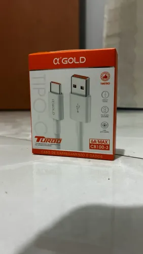 Cabo de carregamento e dados A GOLD nova