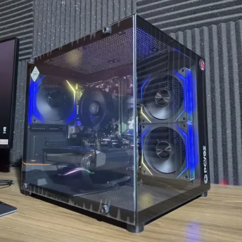PC Gamer Ryzen 5 5500 RX 7600 8GB 16GB RAM SSD NVMe 512GB Kingston