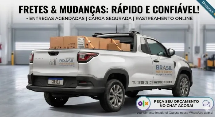 Fretes e Pequenas Mudanças | Rapido, Seguro e Profissional