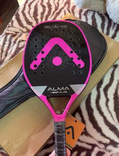 raquete beach tennis alma genius usada