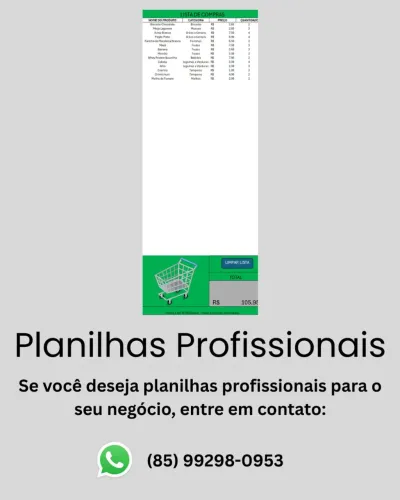 Planilhas Profissionais Diversas