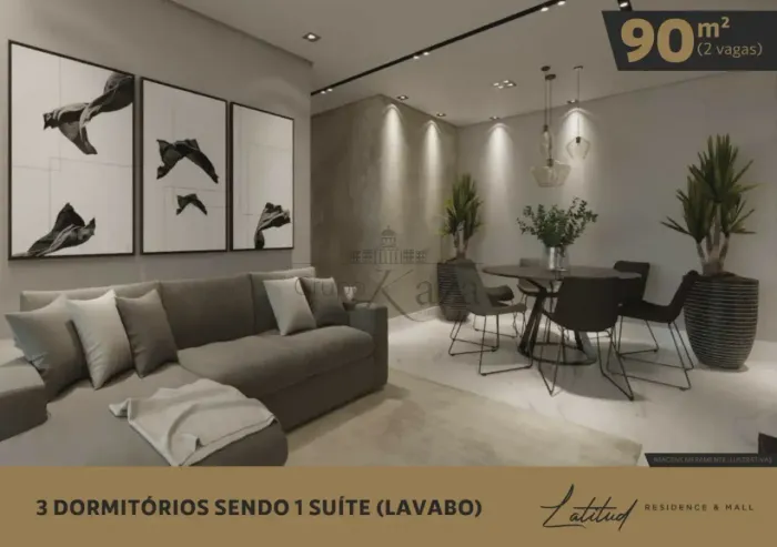 Apartamento - Urbanova - Condomínio Latitud Residence & Mall - 3 Dormitórios - 90m²