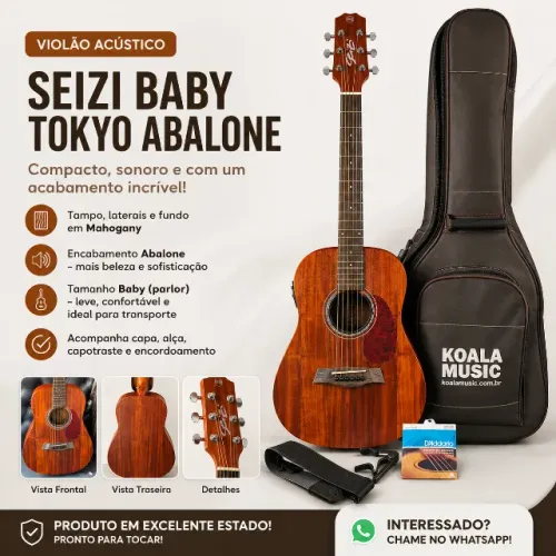 Violão Seizi Baby Tokyo Abalone