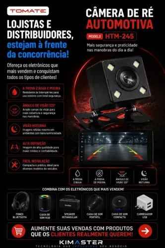 CÂMERA DE RÉ AUTOMOTIVA