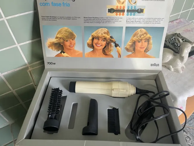 Secador de cabelo de 1983 nunca utilizado comprado zerado na loja