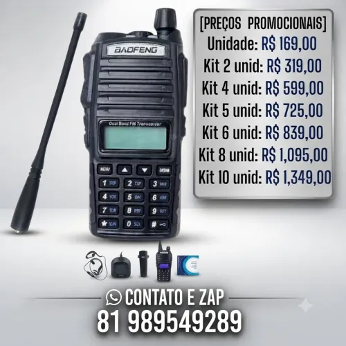 RÁDIO COMUNICADOR BAOFENG UV-82
