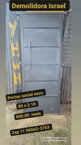 Portao social novo 