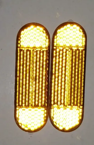 par Refletores olho gato retangular adesivo bicicleta bike moto scooter segurança