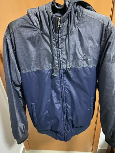Jaqueta Pool tam P azul com cinza nova