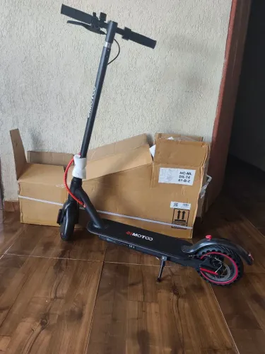 patinete elétrico novo na caixa com nota fiscal