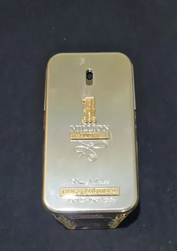 Frasco vazio Perfume Paco Rabanne Million Lucky Masculino Eau de Toilette 50 Ml