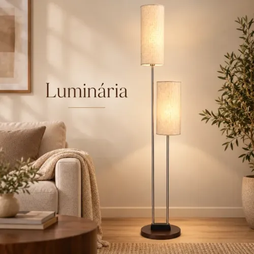 Luminárias de Chão 1.60m de Altura - Vem Com as Cúpulas