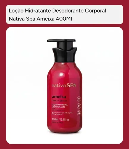Loção hidratante desodorante Nativa SPA - Ameixa - oBoticário