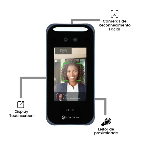 Leitor facial top data f4