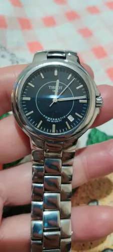 Tissot powmatic original elegante funcionando normalmente todo em aço inox auto quartz