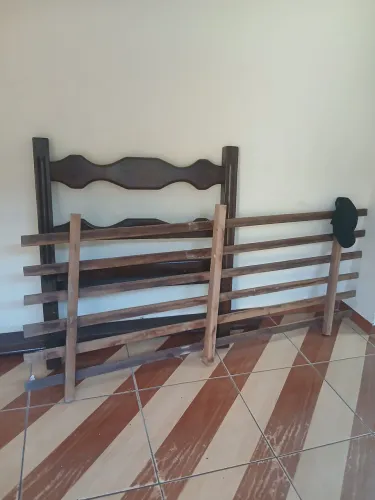 Cama sucupira solteiro