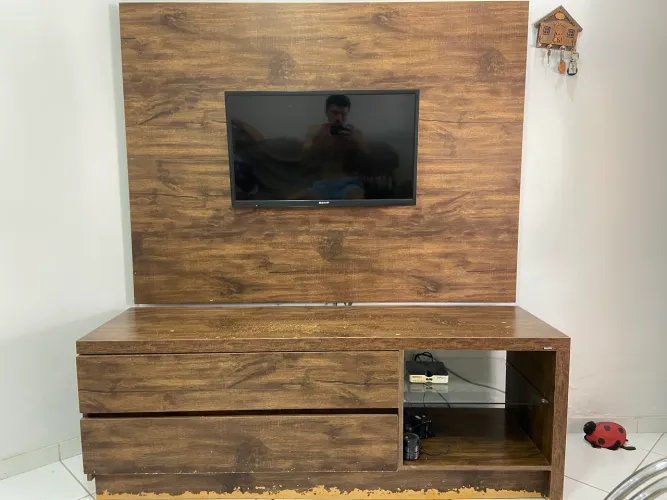 Rack com painel 