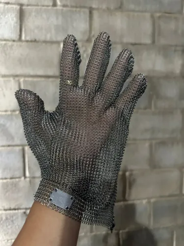 1 Luva De Segurança Malha Aço Inox Açougue Anticorte Ca 32234 TAM G 