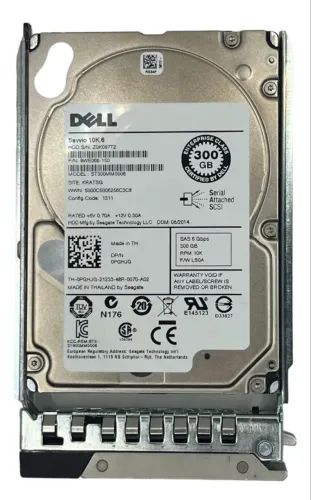 Hd Sas Dell 300gb 10k 6gbs 2.5 Pghjg Opghjg St300mm006