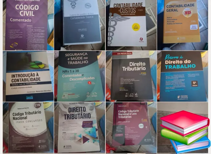 Lote 11 Livros para Concursos - Direito e Contabilidade