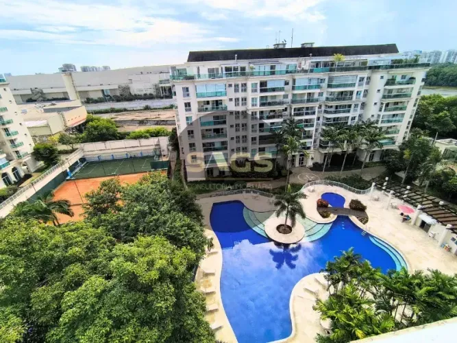 COBERTURA NO LE PARC 205m² | 2 Quartos(1 Suíte) | 2 Vagas | Vista Piscina, Barra da Tijuca