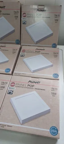 Painel LED pop sobrepor -quadrado Luz branca