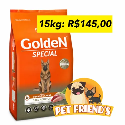 Ração golden cães mega oferta