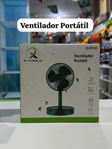 ventilador portátil operação silenciosa.A estrutura é retrátil/dobrável