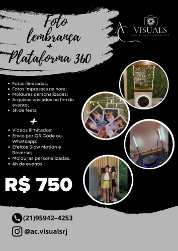 PLATAFORMA 360 + FOTO LEMBRANÇA