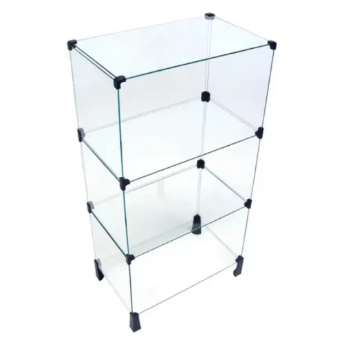 Balcão Estante Atendimento Vidro 3 Nichos 30x50 Torre