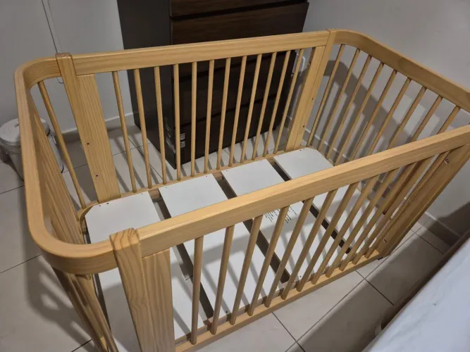 Berço Evolutivo 3 em 1 Quater Móveis - acompanha o crescimento do bebê!