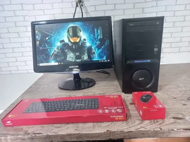 PC Intel Completo / WiFi / SSD / Tela 19" / Garantia