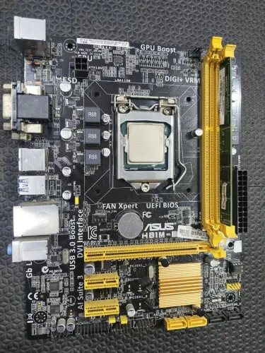 Kit placa mãe Asus, ddr3 4gb, processador core i5-4440