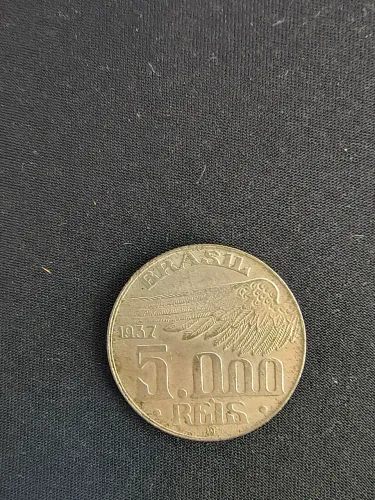 Moeda de 5000 reis ano 1937