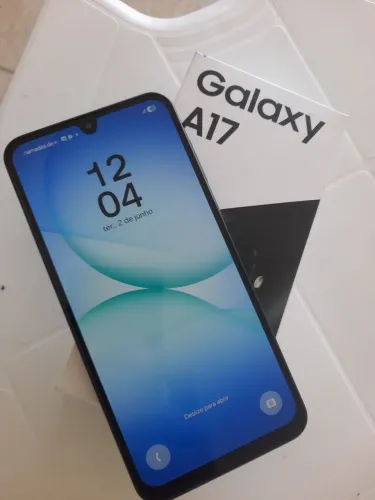 Smartphone Samsung Galaxy A17 256GB 5G 8GB RAM Azul 6,7" Câm. Tripla + Selfie 13MP