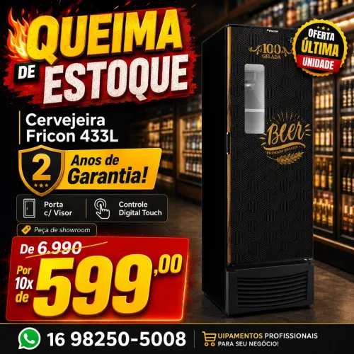 10X ÚLTIMA UNIDADE - CERVEJEIRA FRICON 2 ANOS DE GARANTIA