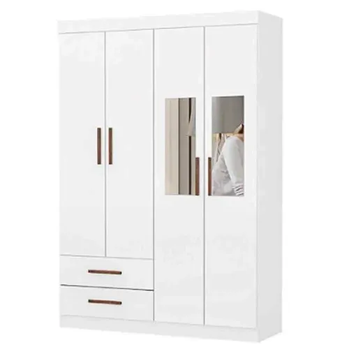 GUARDA ROUPAS SOLTEIRO HÉRCULES BRANCO NOVO