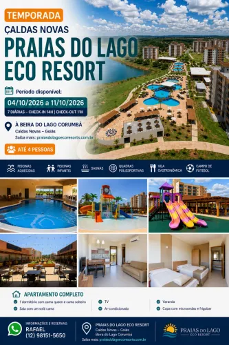 Praias do Lago Eco Resort - Caldas Novas/GO